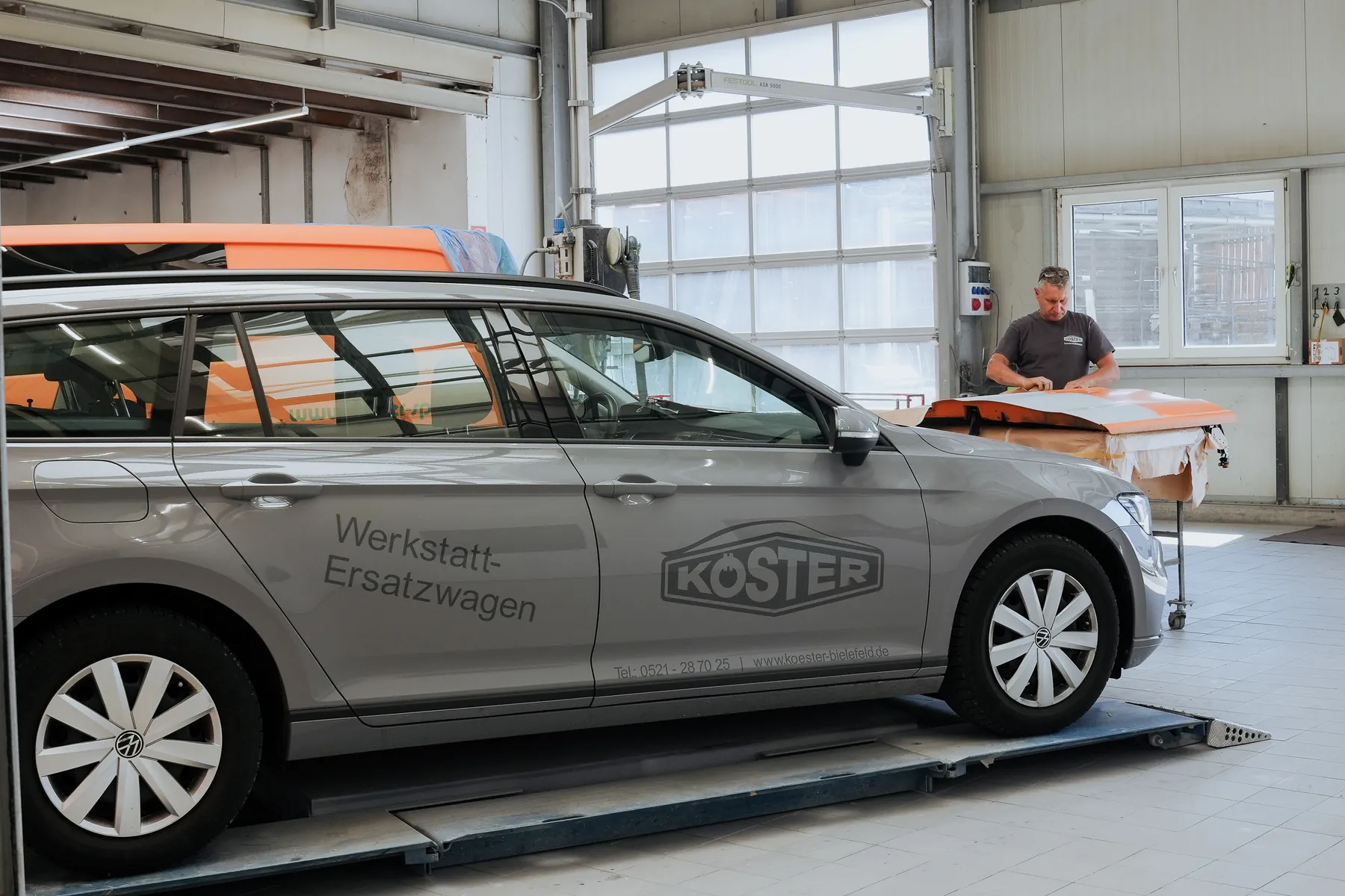 Fahrzeug in der Köster-Werkstatt